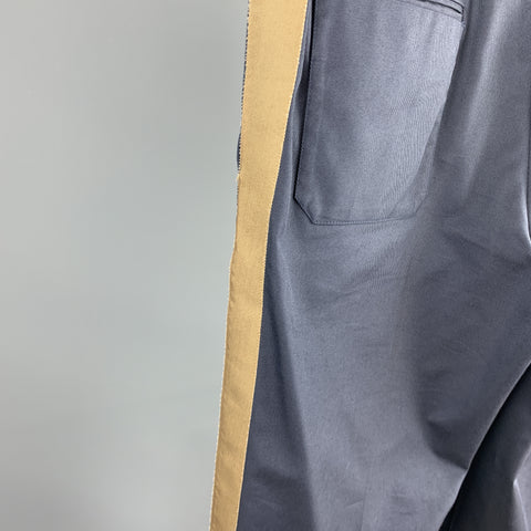 VALENTINO Size 32 Navy Cotton / Polyamide Zip Fly Casual Pants