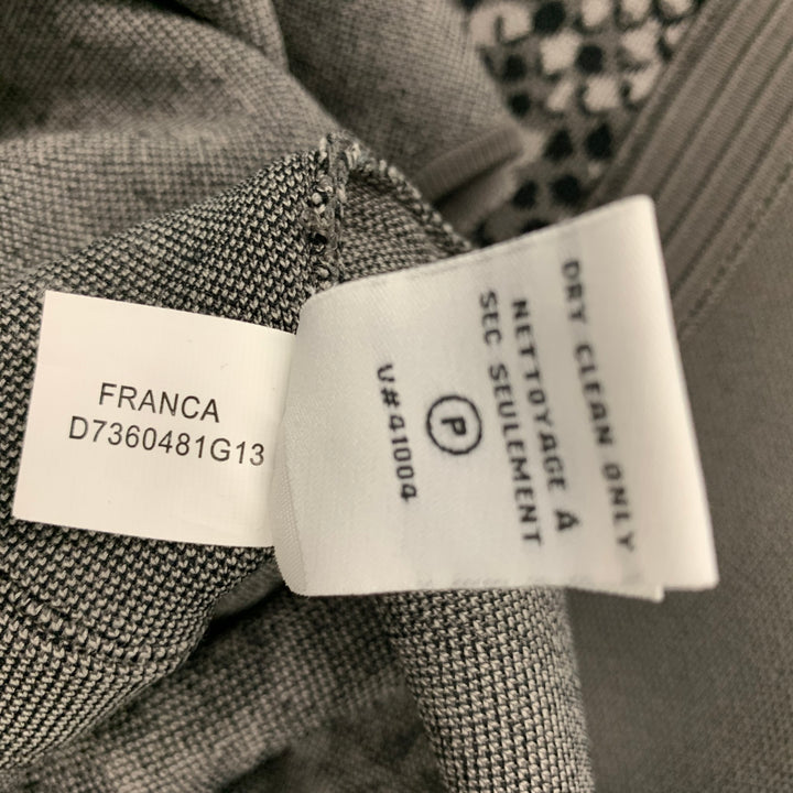 DIANE VON FURSTENBERG Size S Grey Taupe Rayon Blend Snake skin print Dress