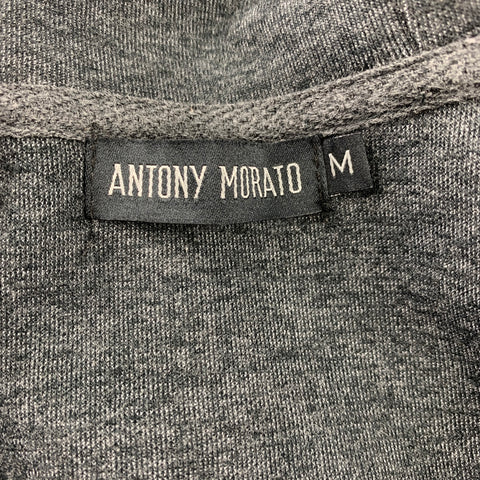 ANTONY MORATO Size M Grey Cotton Blend Hooded Jacket
