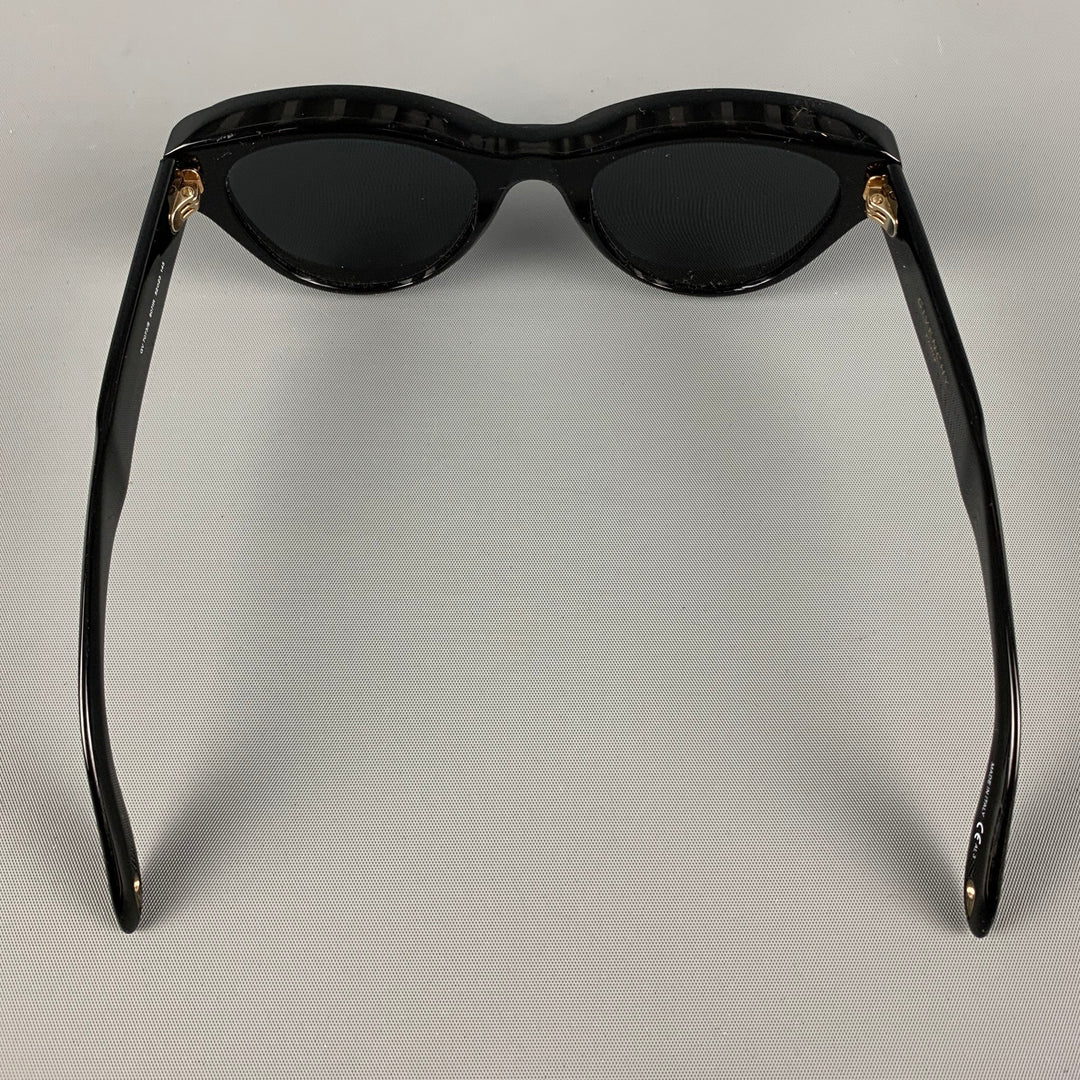 GIVENCHY Black Acetate Cat Eye Sunglasses