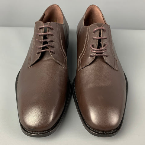 BRUNO MAGLI Taille 10 Chaussures à lacets en cuir marron
