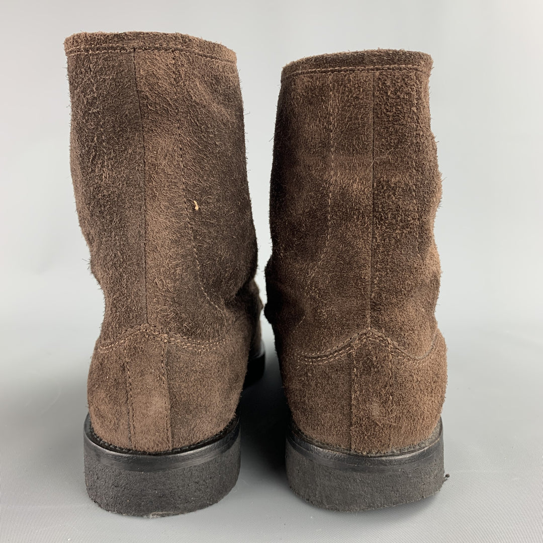 CHRISTIAN KIMBER Size 7 Brown Suede Crepe Sole Boots
