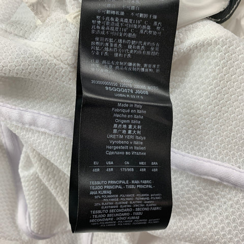 GIORGIO ARMANI Size 38 White Honeycomb Polyamide Sport Coat