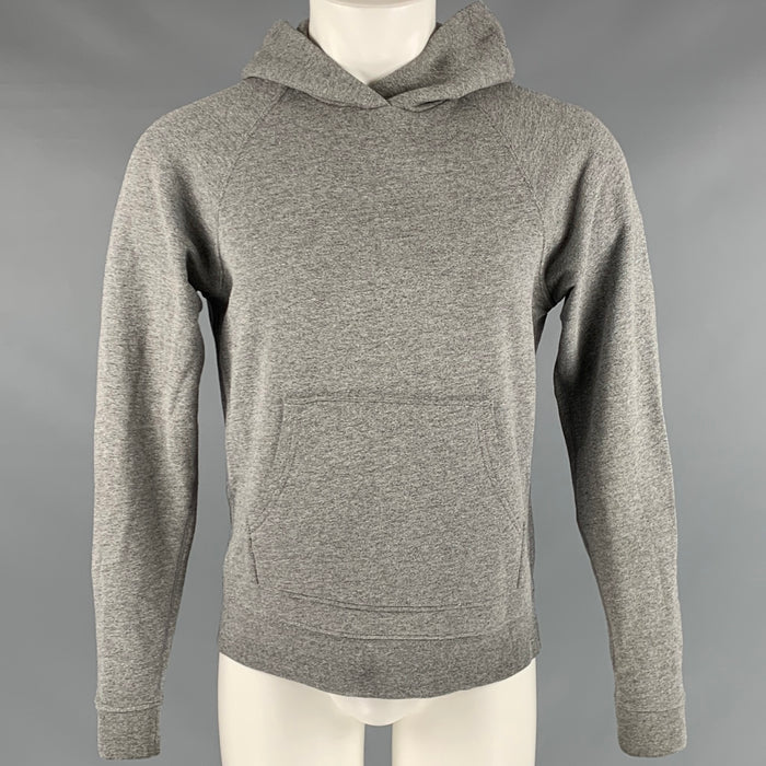 JOHN ELLIOTT Size S Grey Heather Cotton Polyester Hoodie Sweatshirt