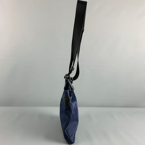 MICHAEL KORS Sac bandoulière en nylon et cuir noir marine