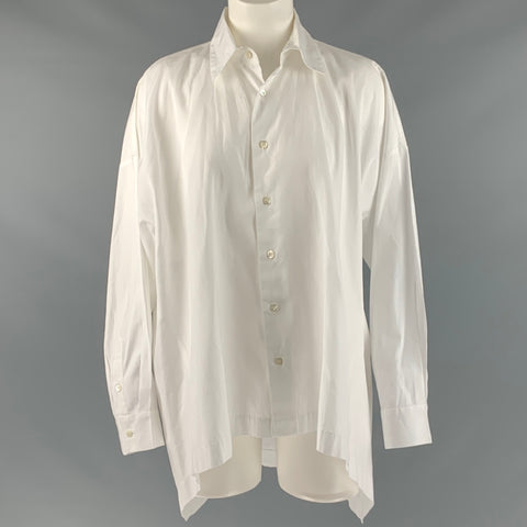 ESKANDAR Taille 0 Chemise courte en coton blanc