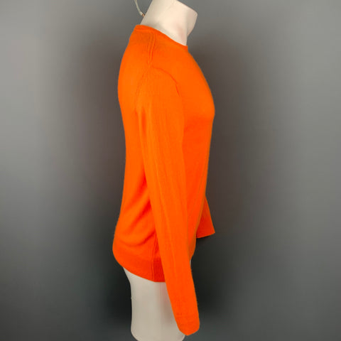 NICK WOOSTER x PAUL & SHARK Size M Orange Cashmere / Nylon Crew-Neck Pullover