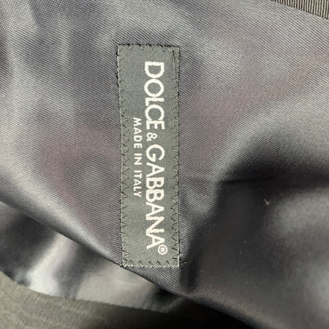 DOLCE &amp; GABBANA Taille 38 Gilet col châle en soie mélangée noire