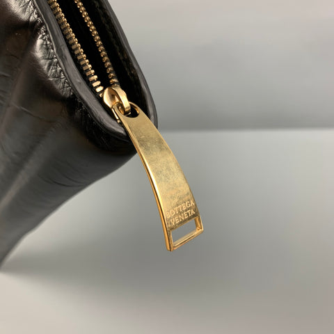BOTTEGA VENETA Black Padded Leather Clutch Handbag