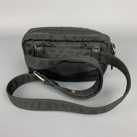 PRADA Size S Black Nylon Belt Handbag