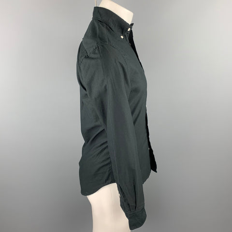 GITMAN VINTAGE Size S Black Cotton Button Down Long Sleeve Shirt