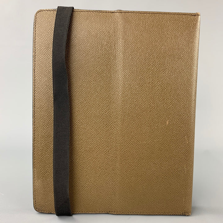 BURBERRY Olive Pebble Grain Leather iPad Case