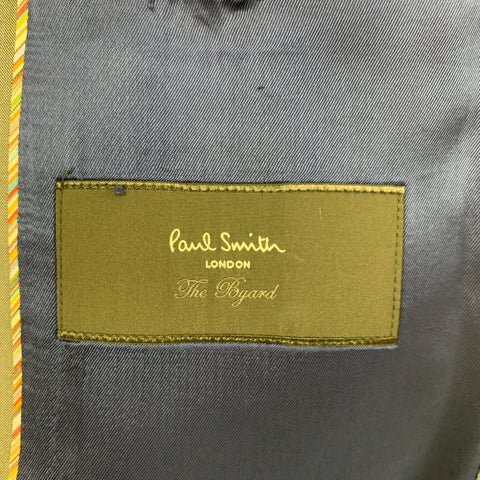 PAUL SMITH The Byard Taille 36 Manteau de sport en laine mohair gris à revers cranté