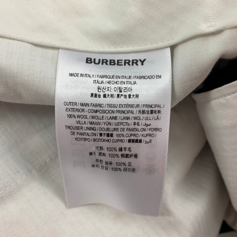 BURBERRY Size 30 Black Wool Zip Fly Dress Pants