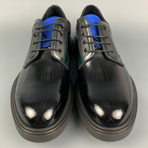 PAUL SMITH Size 10 Black Leather Lace Up Shoes