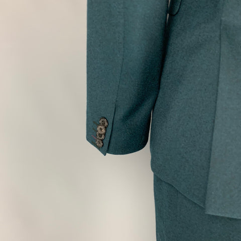 PAUL SMITH Kensington Fit Size 44 Forest Green Wool / Cashmere Single Breasted Suit