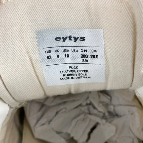 EYTYS Taille 10 Baskets en caoutchouc beige gris matériaux mélangés