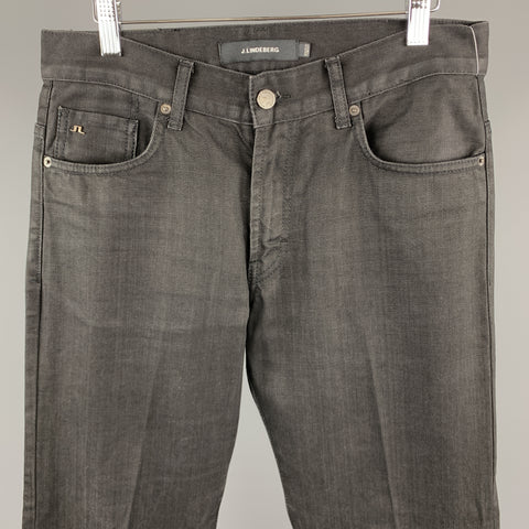J. LINDEBERG Size 31 x 34 Black Denim Jeans