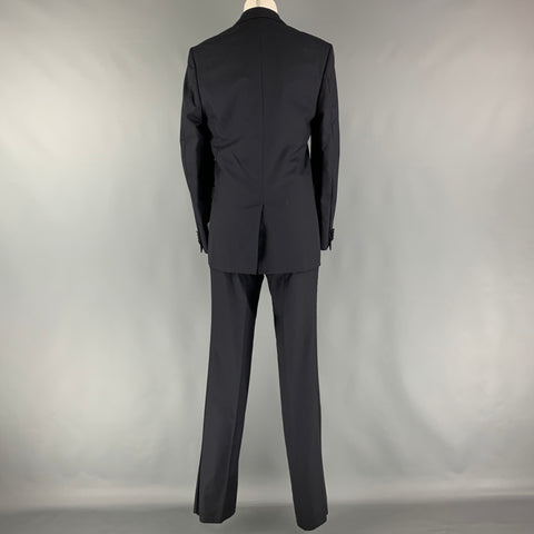SIMON SPURR VALDEX Size 36 Regular Black Wool Notch Lapel 30 36 Tuxedo