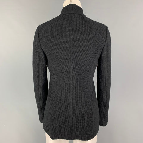 FALCONERI Taille S Veste à simple boutonnage en laine noire