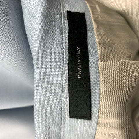 PAUL SMITH Size 38 Regular Light Blue Wool / Mohair Notch Lapel 3 Piece Suit