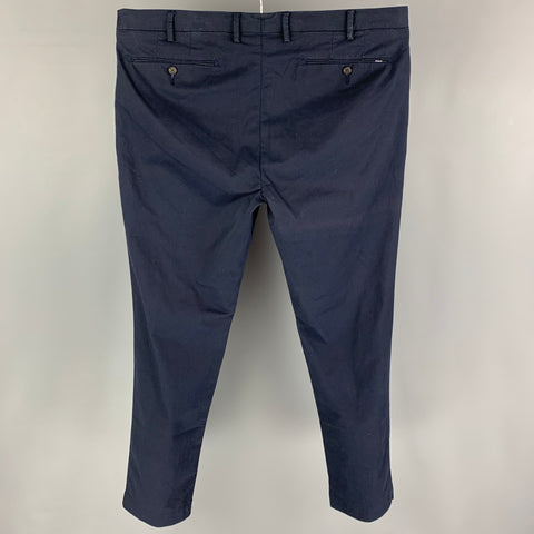 POLO by RALPH LAUREN Size 38 Navy Cotton Slim Fit Casual Pants