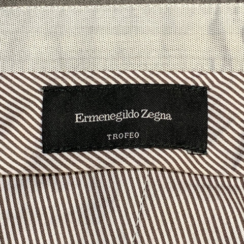 ERMENEGILDO ZEGNA TROFEO Size 38 x 36 Gray Wool Dress Pants