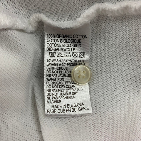 PS by PAUL SMITH Size M White Embroidery Cotton Short Sleeve Polo