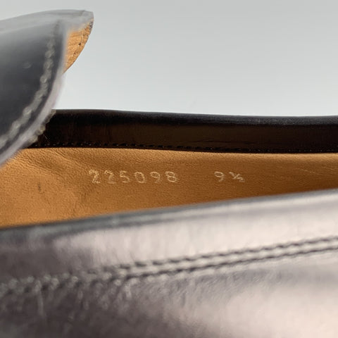 GUCCI Size 10.5 Black Leather Horsebit Loafers