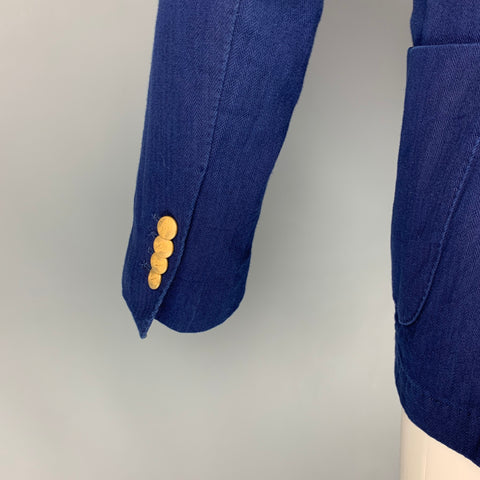 MEMORY'S Abrigo deportivo con un solo botón de algodón azul marino talla 36