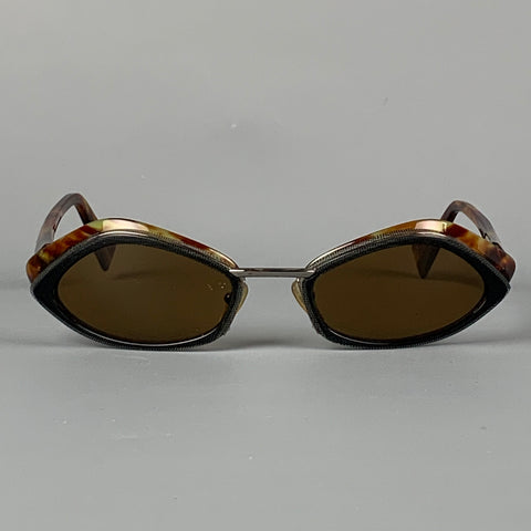 ALAIN MIKLI Tortoise Shell Black Acetate Sunglasses & Eyewear