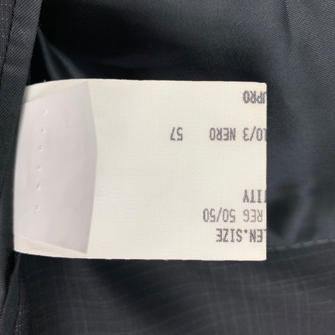 JOHN VARVATOS Size 40 Black Plaid Wool Notch Lapel Sport Coat