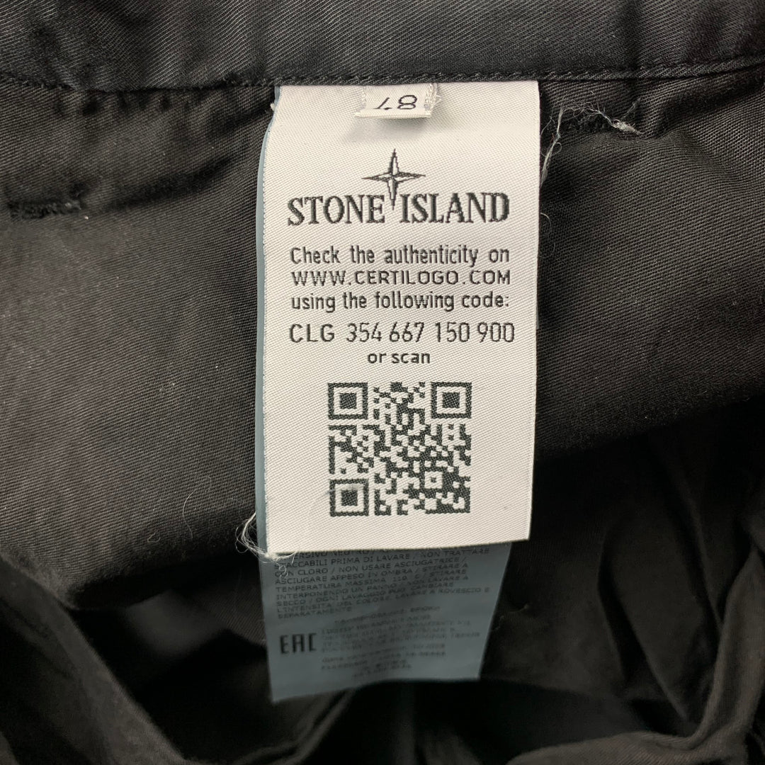 STONE ISLAND Shadow Project Size 33 Charcoal Cotton Drop-Crotch Casual Pants