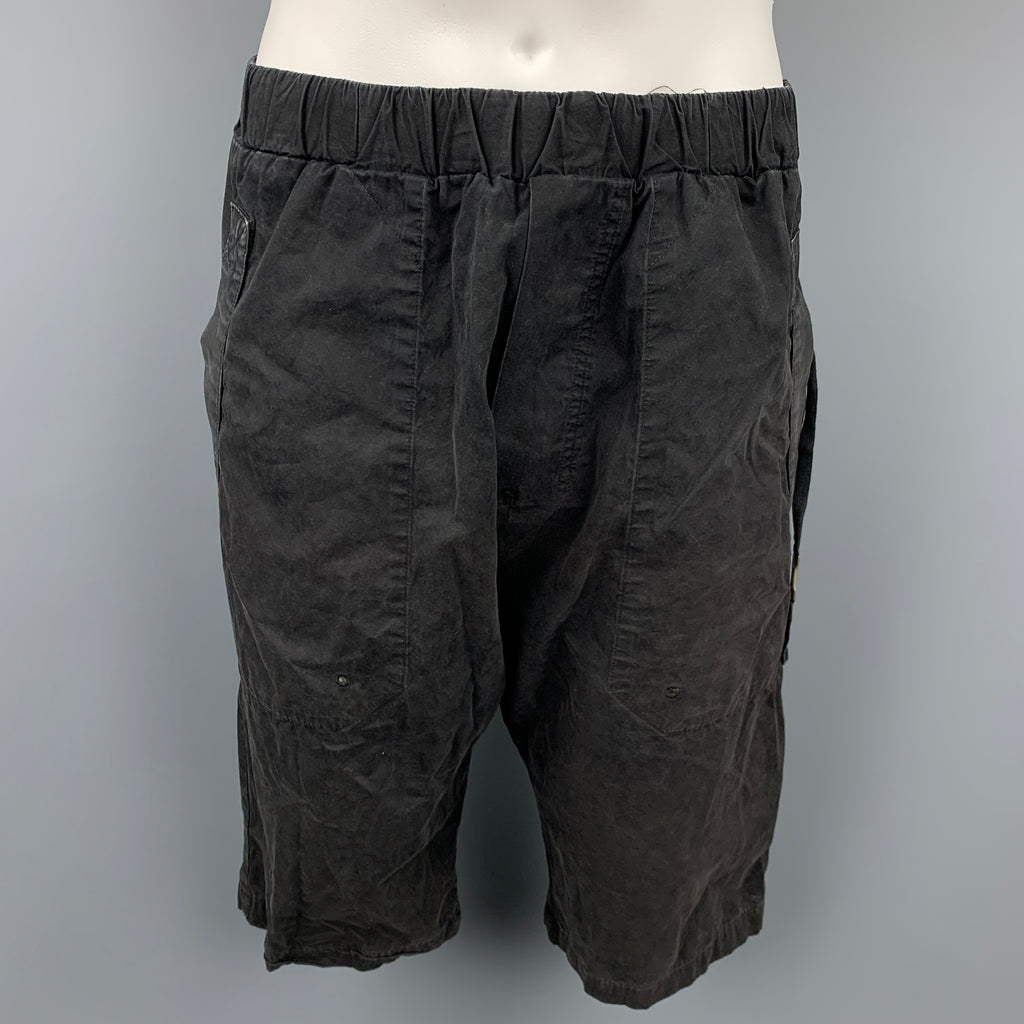 パンツ 00s Damir doma Wide shorts archive SILENT by DAMIR DOMA Size S Black Cotton Elastic Waistband Shorts