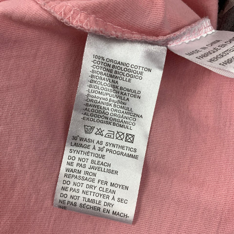 PS by PAUL SMITH Size L Pink Black Graphic Cotton Crew-Neck T-shirt