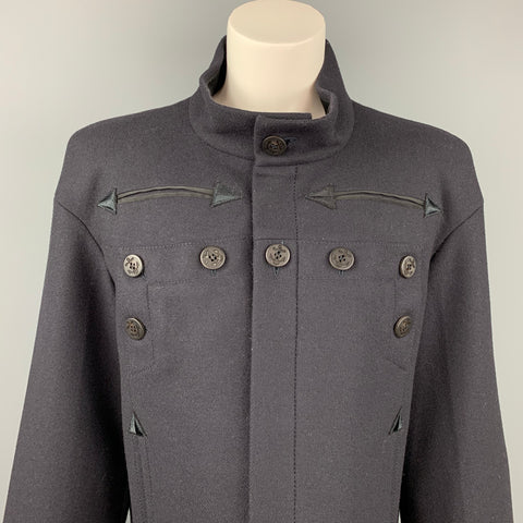 GAULTIER2 par JEAN PAUL GAULTIER Taille US 10 Veste marin en laine / polyester marine