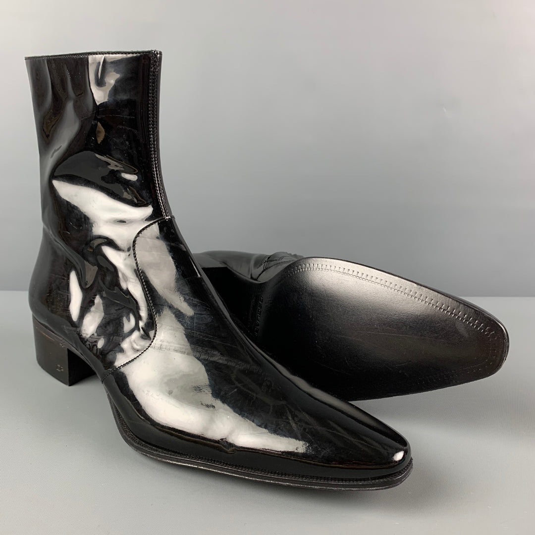 DSQUARED2 Talla 12 Botines negros con cremallera lateral