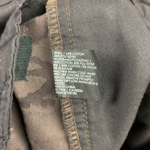 CLUB MONACO Size 30 Grey Camouflage Cotton Zip Fly Casual Pants