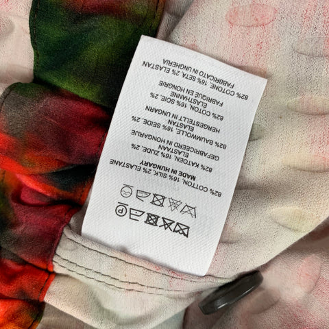 DRIES VAN NOTEN Size 4 Multi-Color Orange Cotton Blend Jacket