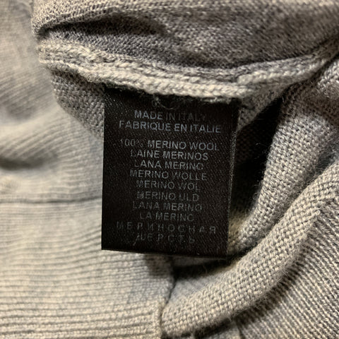 SPURR Taille S Pull col V en laine vieilli gris