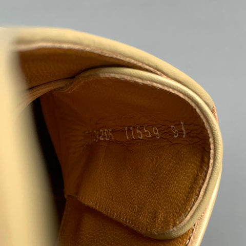 A.TESTONI Size 10.5 Tan Leather Wingtip Lace Up Shoes