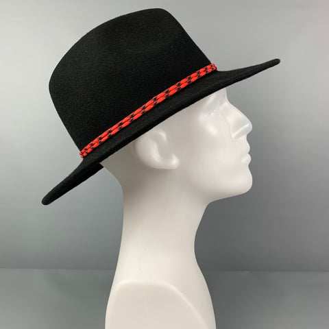 PAUL SMITH Size L Black Wool Hat