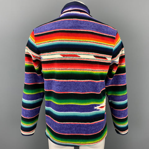 RALPH LAUREN Sportsman Respect Size S Multi-Color Serape Polyester Half Zip Pullover Sweater