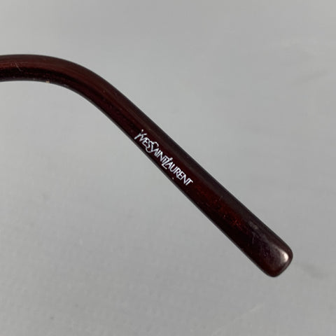 YVES SAINT LAURENT Lunettes de soleil en métal argenté noir
