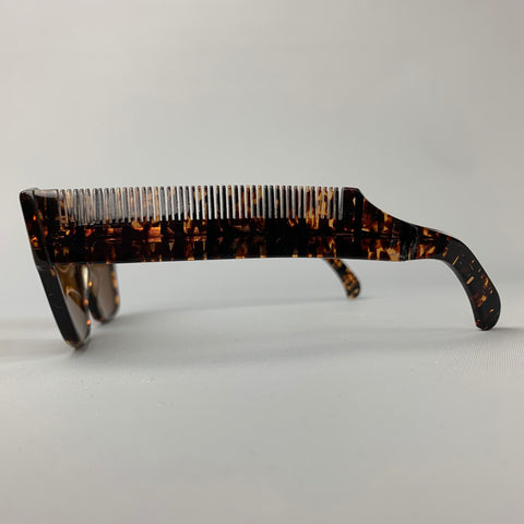 Vintage MOSCHINO by PERSOL Tortoiseshell Acetate Brown Sunglasses
