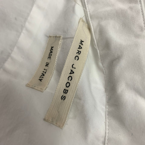MARC JACOBS Camisa de manga larga con botones de algodón blanco talla XL