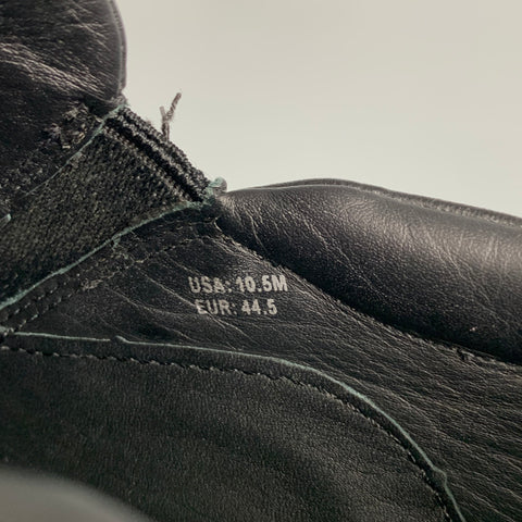 VINCE Talla 10.5 Mocasines sin cordones de cuero de materiales mixtos negros