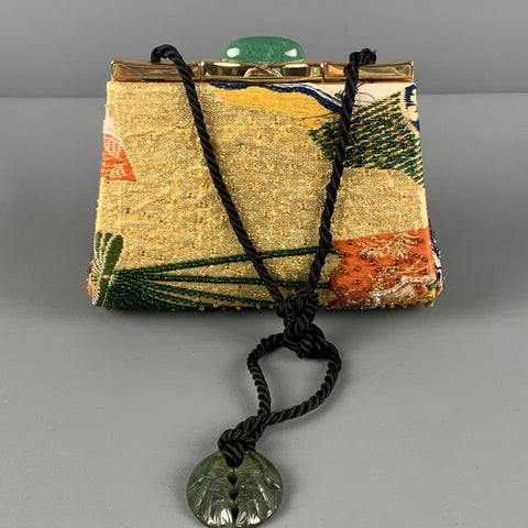 NATORI Multi-Color Beaded Clutch Handbag