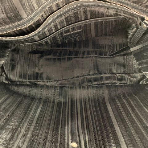 PAUL SMITH Black Pebble Grain Leather Laptop Bag