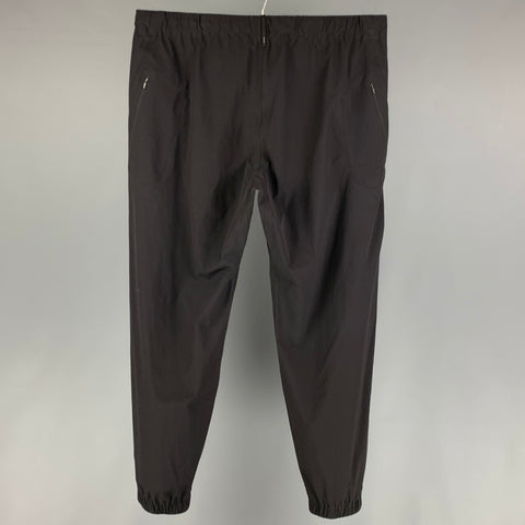 ARCTERYX Size L Black Nylon Elastic Waistband Secant Trackpants